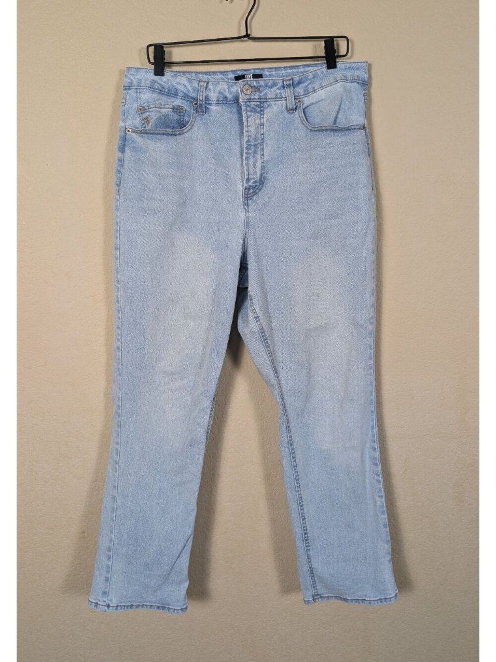 Frye Womans Jeans Straight Leg size 12/31 Highrise light wash Western Cowboy